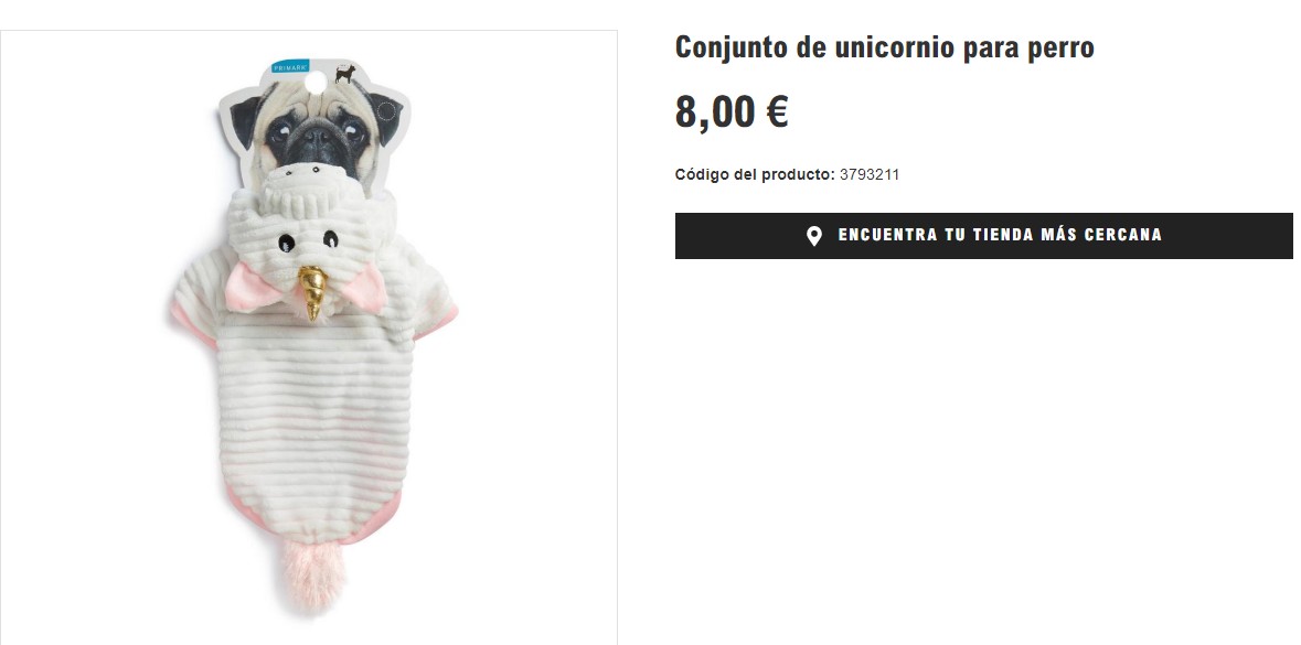 Ropa unicornio online primark