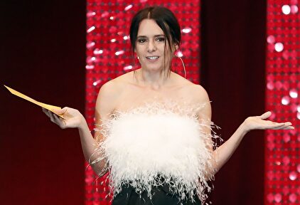 Eva Santolaria, actriz de 'Compañeros' en los Premios Feroz. |  Gtres