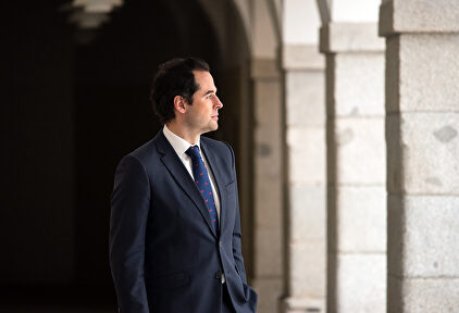 El vicepresidente de la Comunidad de Madrid, Ignacio Aguado, en la sede del Gobierno autonómico. | David Alonso Rincón