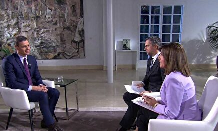 Pedro Sánchez, entrevistado en TVE. |  TVE