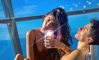 La pareja, disfrutando del sol |  Instagram