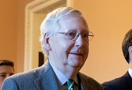Mitch McConnell, líder de la mayoría republicana en el Senado de EEUU. |  EFE