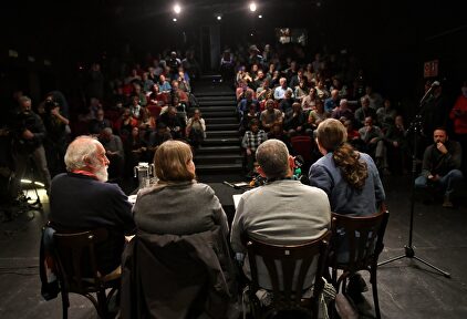 Pablo Iglesias en el acto de este martes. |  Podemos/Dani Gago