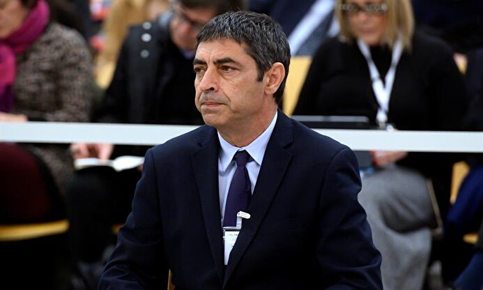 El exmayor de los Mossos, José Luis Trapero, durante el juicio en la Audiencia Nacional. | EFE