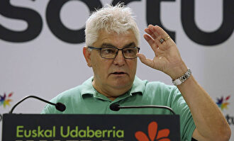 'Kubati', en un acto de Sortu |  EFE