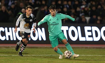 Brahim y Álvaro Romero, dos de los grandes protagonistas del Unionistas- Real Madrid |  EFE