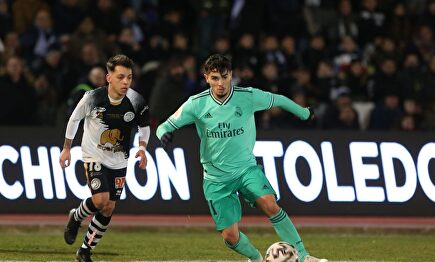 Brahim y Álvaro Romero, dos de los grandes protagonistas del Unionistas- Real Madrid |  EFE