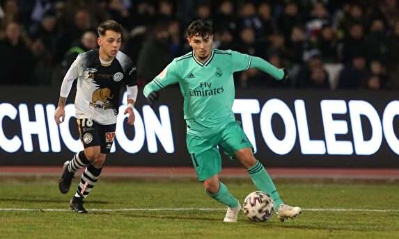 Brahim y Álvaro Romero, dos de los grandes protagonistas del Unionistas- Real Madrid |  EFE