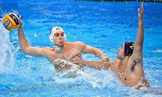 Lance de la final entre Hungría y España. |  EFE