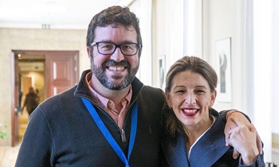 Joaquín Pérez Rey y Yolanda Díaz |  Europa Press