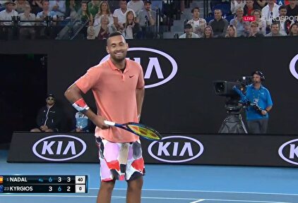 Nadal silencia al anárquico Kyrgios con un punto antológico 