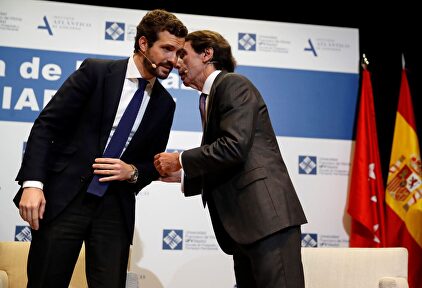 Pablo Casado y José María Aznar, en una imagen de archivo. | EFE