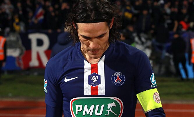 Cavani, con el PSG. | EFE