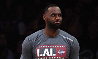 LeBron James, en un entrenamiento con Los Angeles Lakers. |  Cordon Press