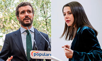 Pablo Casado e Inés Arrimadas. |  EFE