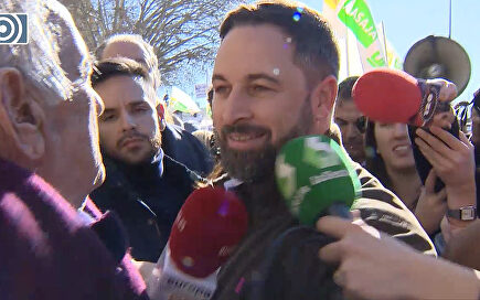 Los agricultores agradecen el apoyo de Abascal ante el malestar de los líderes sindicales