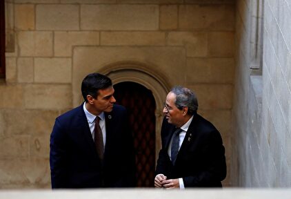 Sánchez y Torra en su última reunión. | EFE