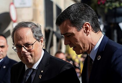 Quim Torra y Pedro Sánchez. |  EFE