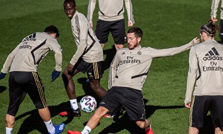 Entrenamiento del Real Madrid en Valdebebas. | EFE/Archivo