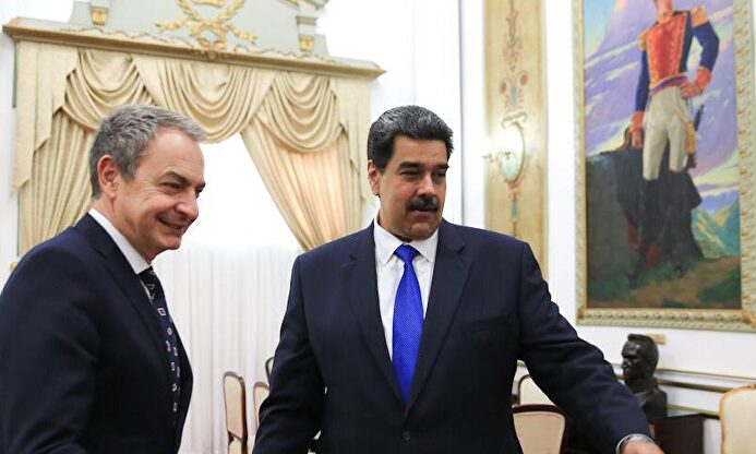 Zapatero, de nuevo, con Maduro |  Twitter Nicolás Maduro