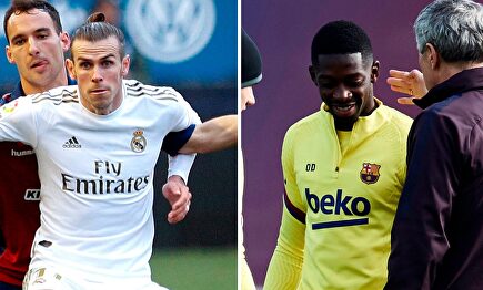 Gareth Bale y Ousmane Dembélé. |  EFE