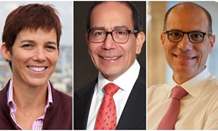 De izquierda a derecha: Ana Revenga, Carlos Salazar y Raúl Galamba |  Europa Press