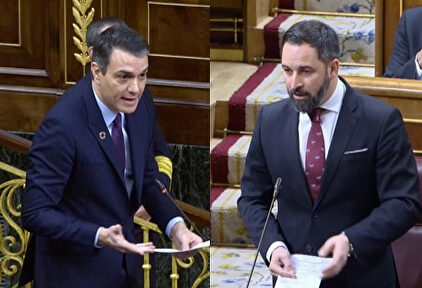 Sánchez y Abascal en el Congreso. |  LD
