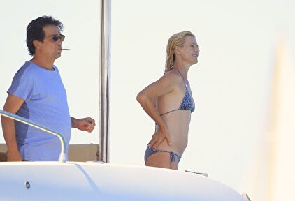 Con Miguel Bernardeau en unas vacaciones en Ibiza |  Gtres