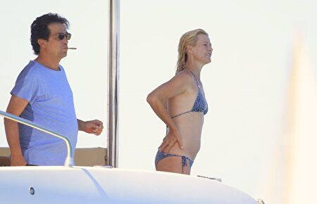 Con Miguel Bernardeau en unas vacaciones en Ibiza |  Gtres