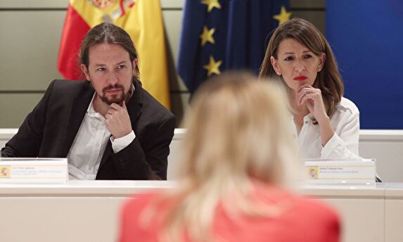 Pablo Iglesias y Yolanda Díaz | Europa Press