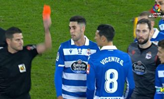 La cara del colegiado, Figueroa Vázquez, lo dice todo |  Captura