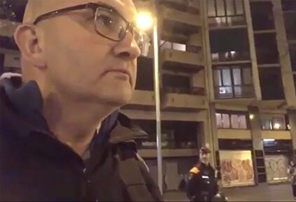 Una imagen del vídeo grabado por Rius. |  e-noticies