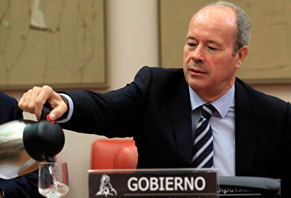 El ministro de Justicia, durante su comparecencia . |  EFE