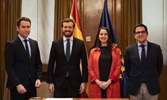 Egea, Casado, Arrimadas y Espejo. |  Mudarra