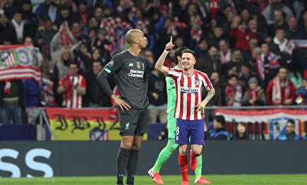 Saúl celebra su gol. |  EFE