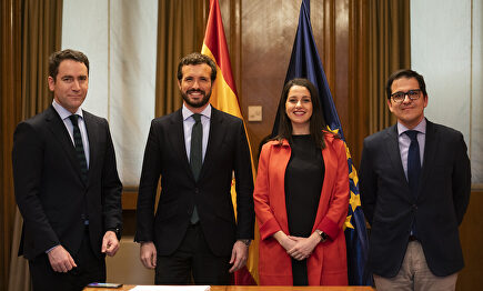 Egea, Casado, Arrimadas y Espejo. |  Mudarra