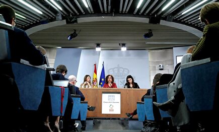 María Jesús Montero, Yolanda Díaz e Irene Montero. |  EFE
