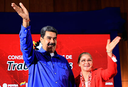 Maduro, en un acto público en Caracas. |  EFE