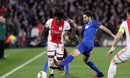 El Ajax, en un partido de la Europa League contra el Getafe. | Archivo