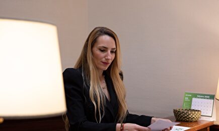La diputada por Baleares, Patricia de las Heras, hoy en el registro del Congreso |  VOX