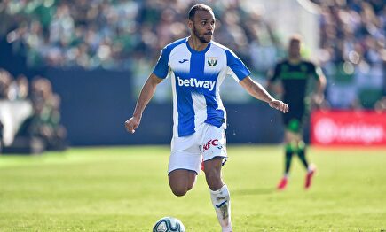 Martin Braithwaite, en su último partido con el Leganés ante el Betis. |  Cordon Press