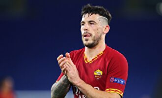 Carles Pérez, durante el partido de la Europa League que la Roma disputó contra el Gante el pasado jueves. |  Cordon Press