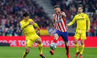 Saúl en el Atlético-Villarreal de esta temporada. | EFE
