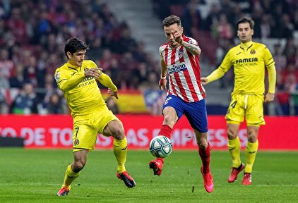 Saúl en el Atlético-Villarreal de esta temporada. | EFE