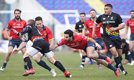 Lance del partido entre las selecciones de Rumanía y España en Botosani. |  ferugby.es