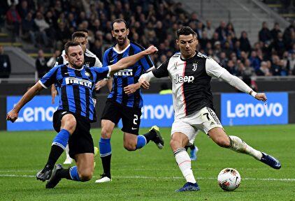 El derbi de Italia Juventus-Inter, a puerta cerrada por culpa del coronavirus. |  Cordon Press