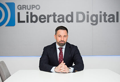 Santiago Abascal en las instalaciones de Libertad Digital y esRadio | David Alonso Rincón