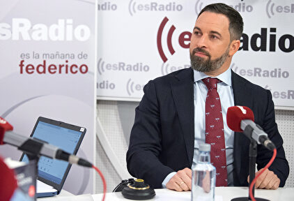 Santiago Abascal durante una entrevista en esRadio | David Alonso Rincón