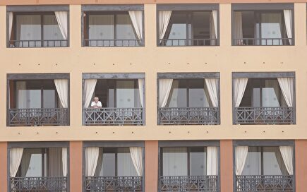 Fachada del hotel en cuarentena |  EFE