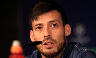 David Silva, en rueda de prensa en el Santiago Bernabéu. |  EFE